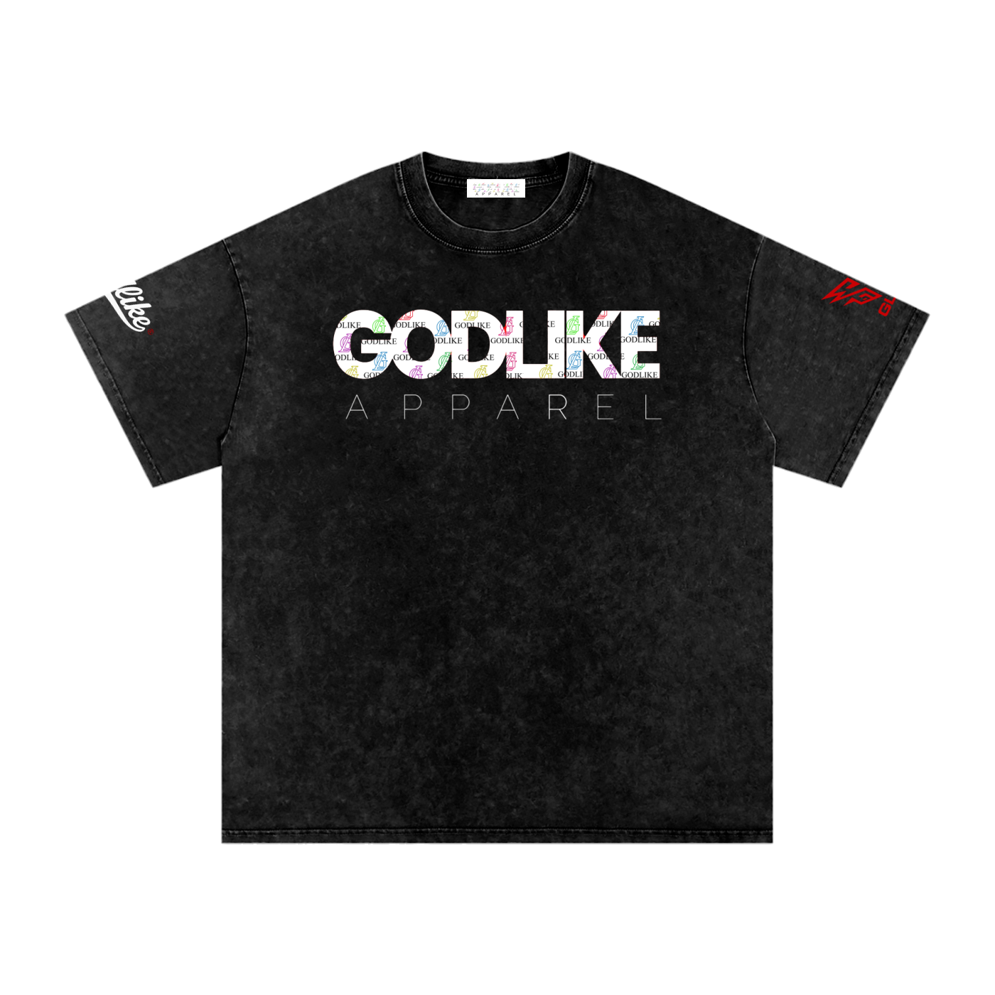 GL® Snow Wash Oversized Legacy Tee – Black