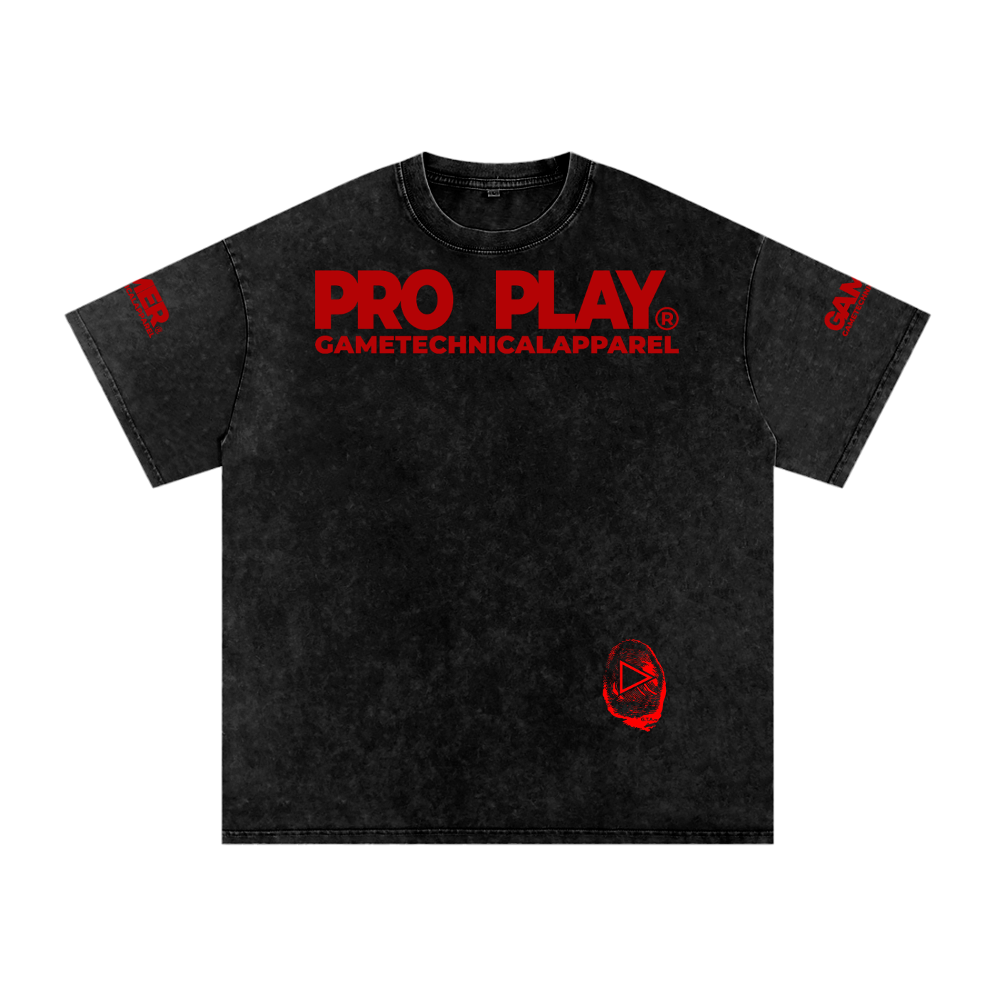 PRO PLAY – Snow Washed Oversized Cotton T-Shirt