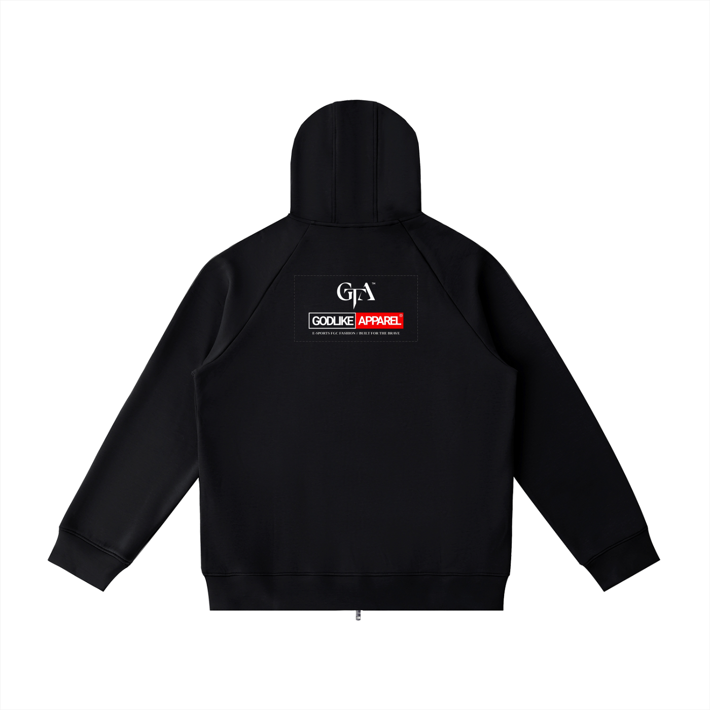 GODLIKE NEW LOGO PRINT Heavyweight Raglan Sleeve Zip Hoodie