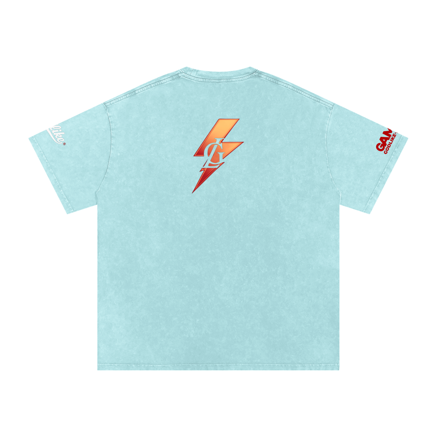 GODLIKE Tricolor Stack – Snow Washed Oversized Cotton T-Shirt