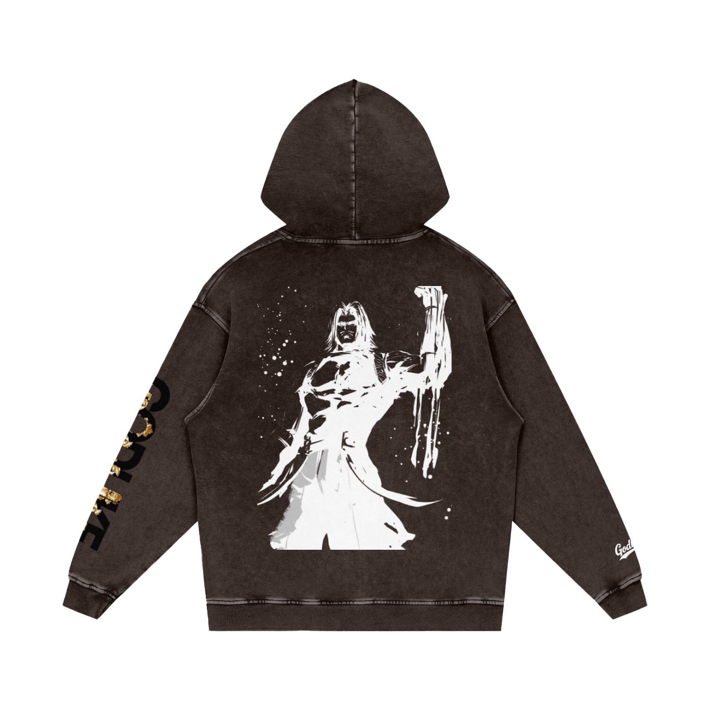 SHORYOKEN Snow Washed Loose Cotton Hoodie – Charcoal Edition