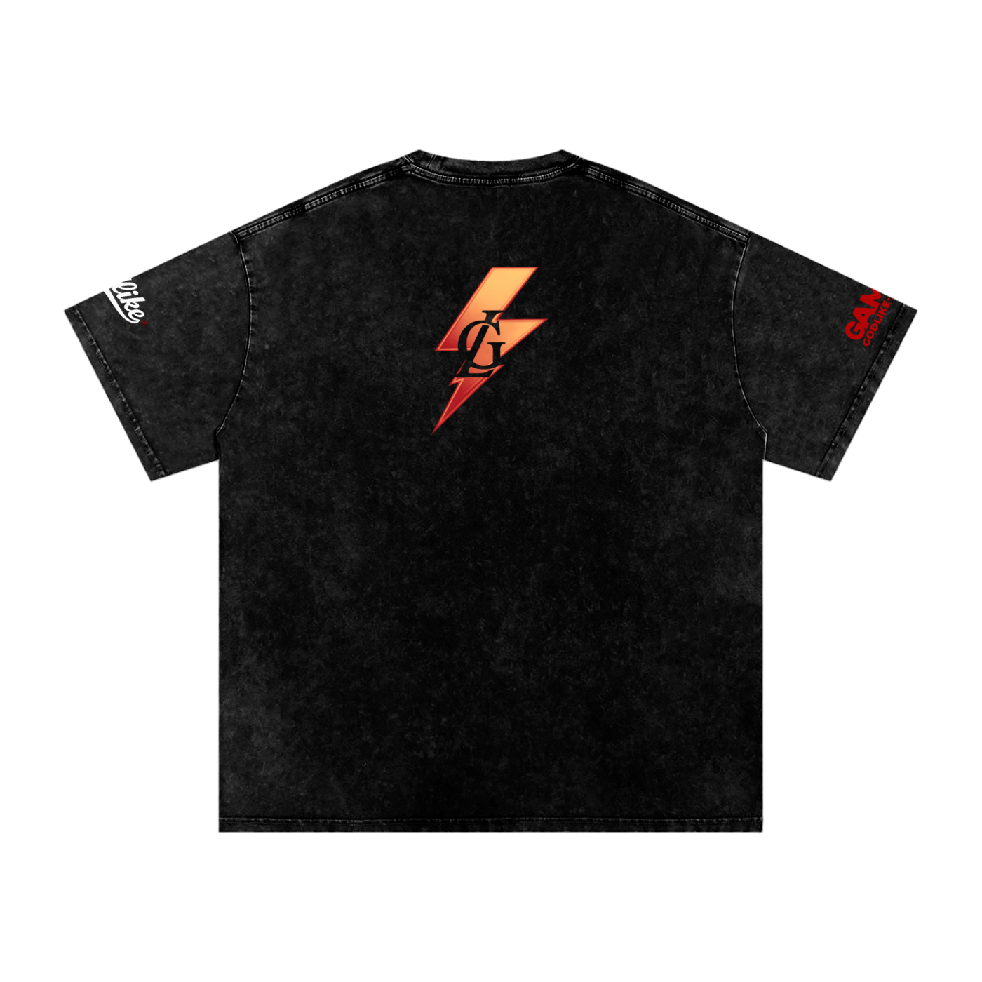 GODLIKE Tricolor Stack – Snow Washed Oversized Cotton T-Shirt