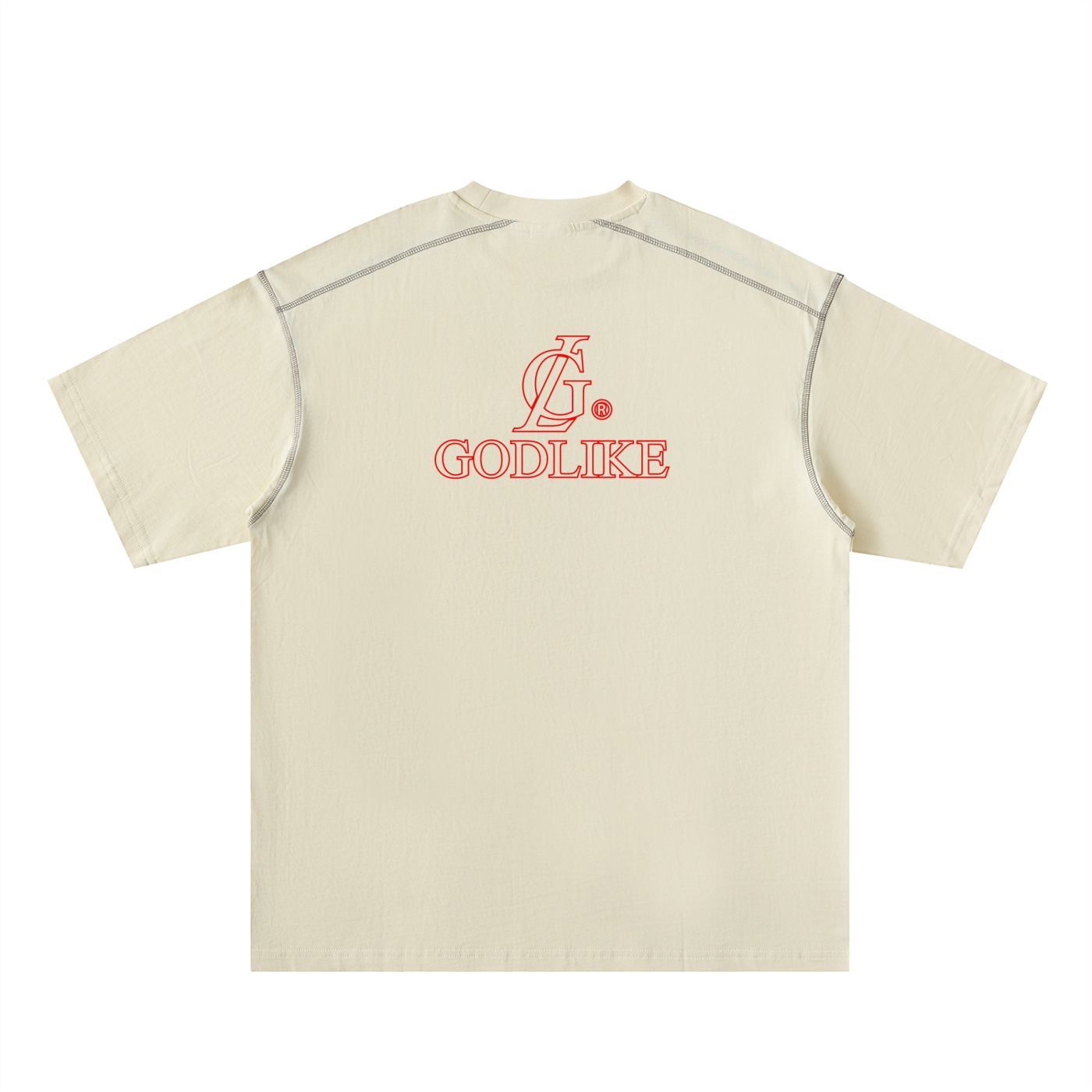 Dragon Discipline Oversized Contrast-Stitched Cotton Tee