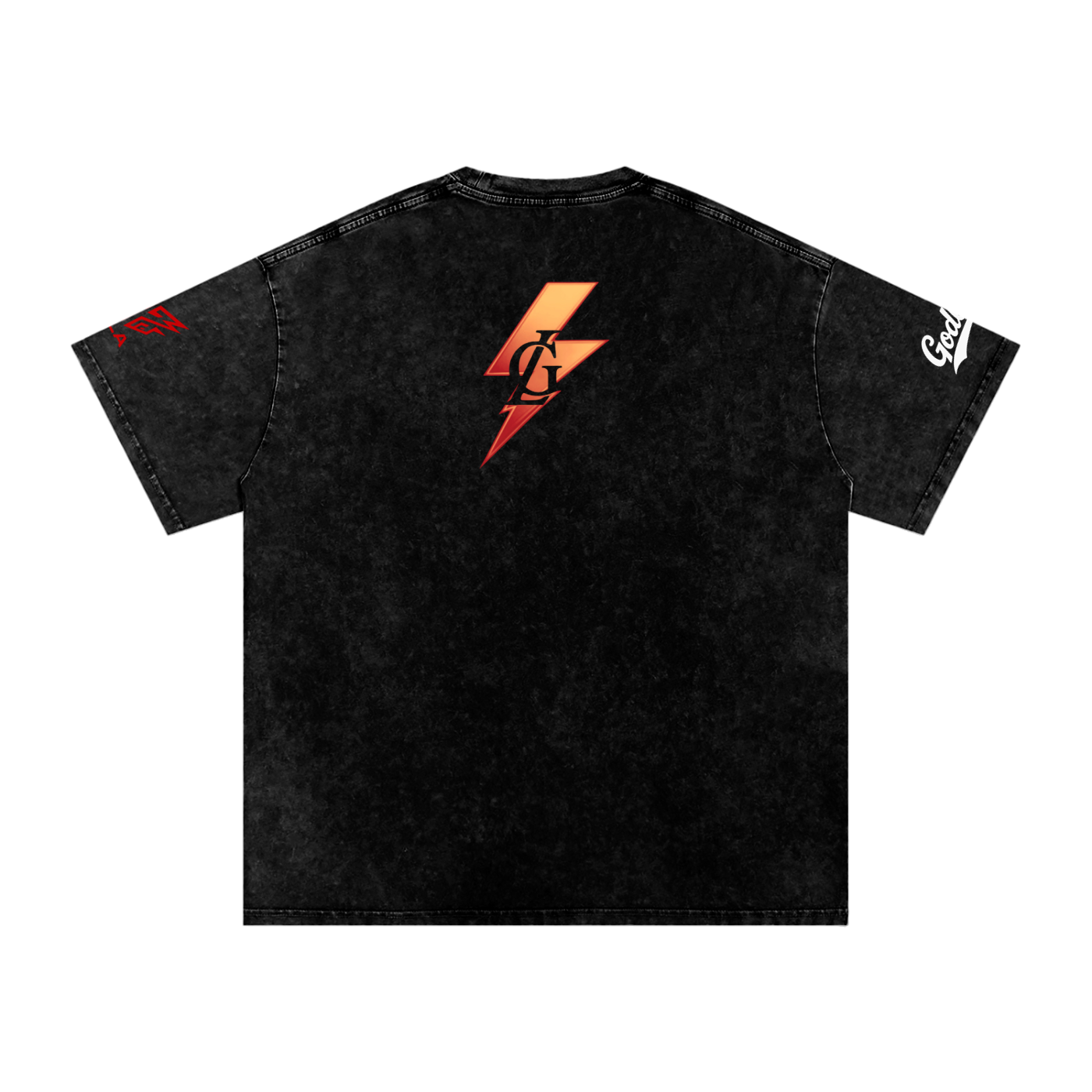 GL® Snow Wash Oversized Legacy Tee – Black