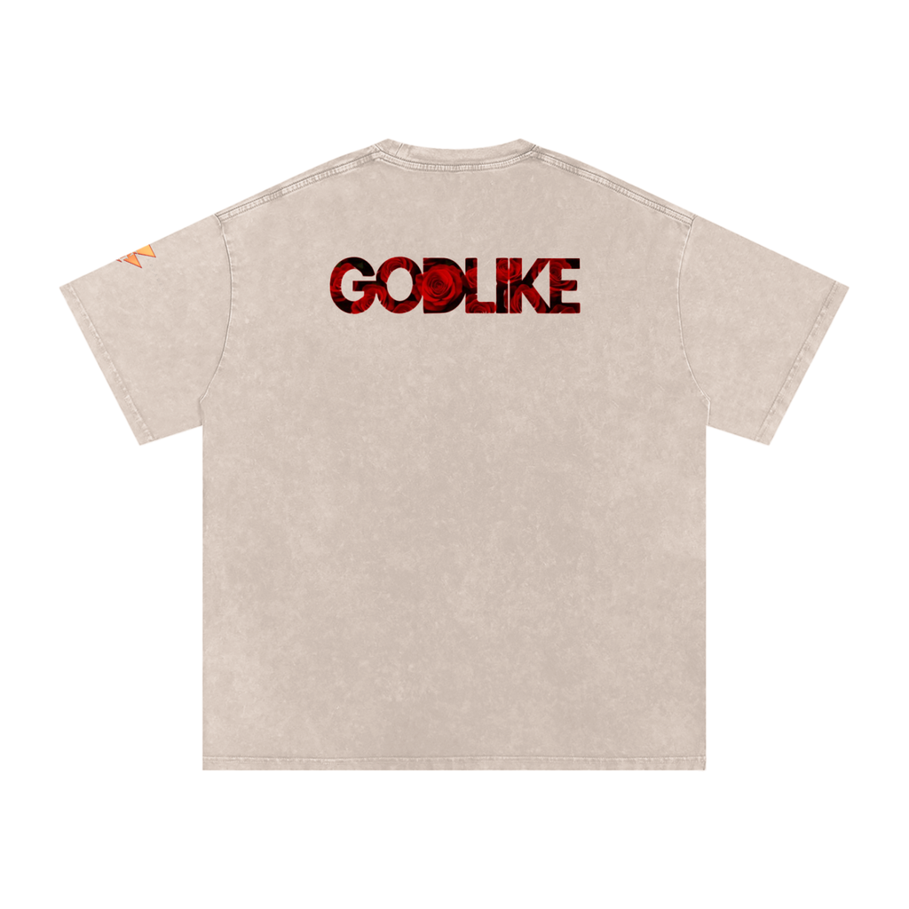 SHORYOKEN  X GTA X GLA COLLECTION Snow Washed Oversized T-Shirt – Black Ink Edition