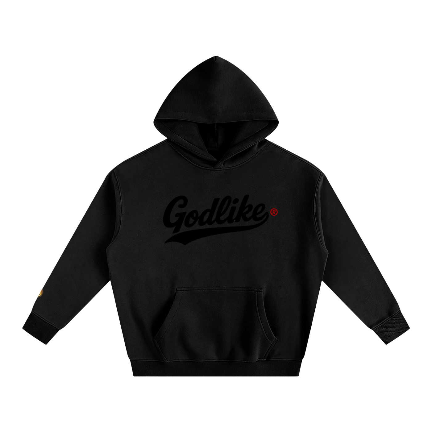 GLK New Script Logo – Shadow Authority Oversize Fleeced Hoodie