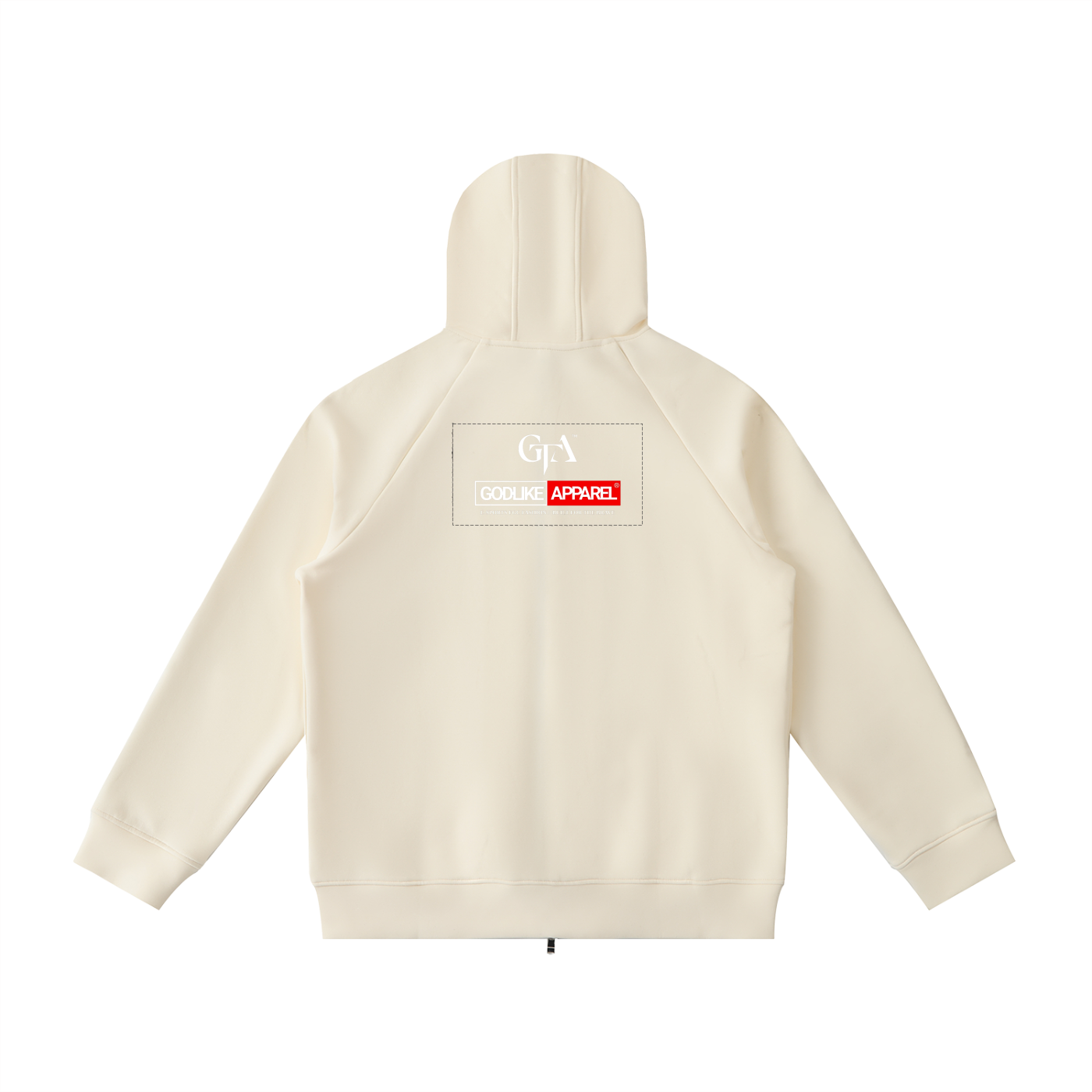 GODLIKE NEW LOGO PRINT Heavyweight Raglan Sleeve Zip Hoodie